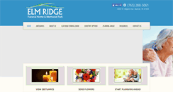Desktop Screenshot of elmridgefuneralhome.com