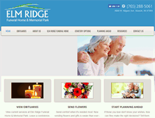 Tablet Screenshot of elmridgefuneralhome.com